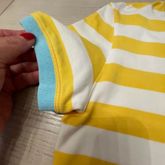 Lilly Pulitzer Striped Cotton Polo Style Top Sz Sm - Picture 5 of 7